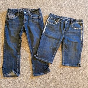 LA Idol Bermuda shorts and capris size 9